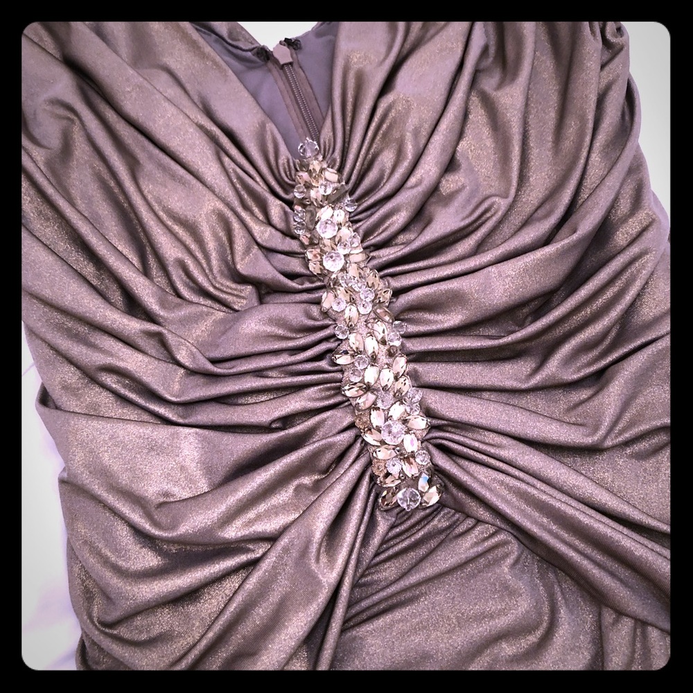 Cache Formal Gold Dress